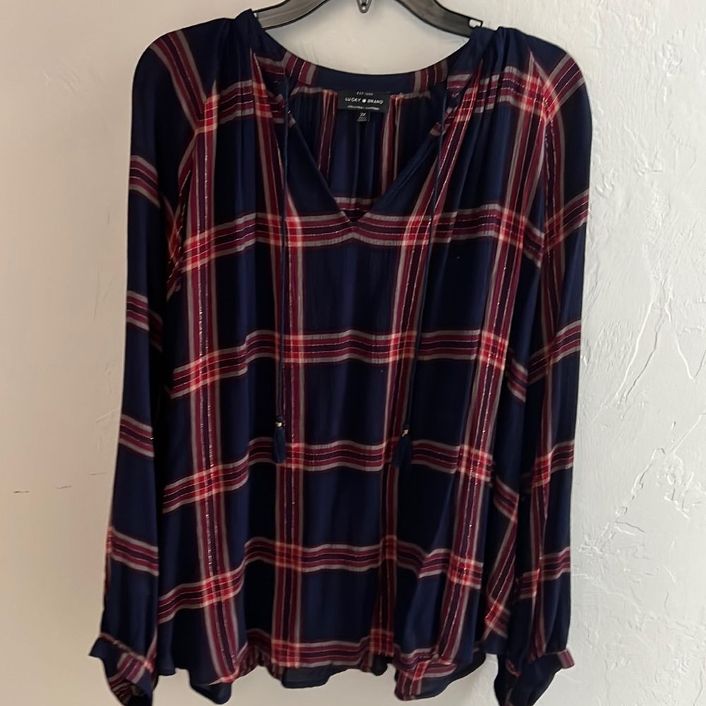 NWOT Lucky Brand boho shirt